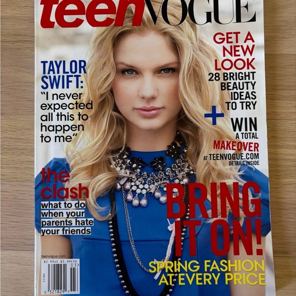 Taylor Swift Teen Vogue Magazine March 2009 - Picture 1 of 5
